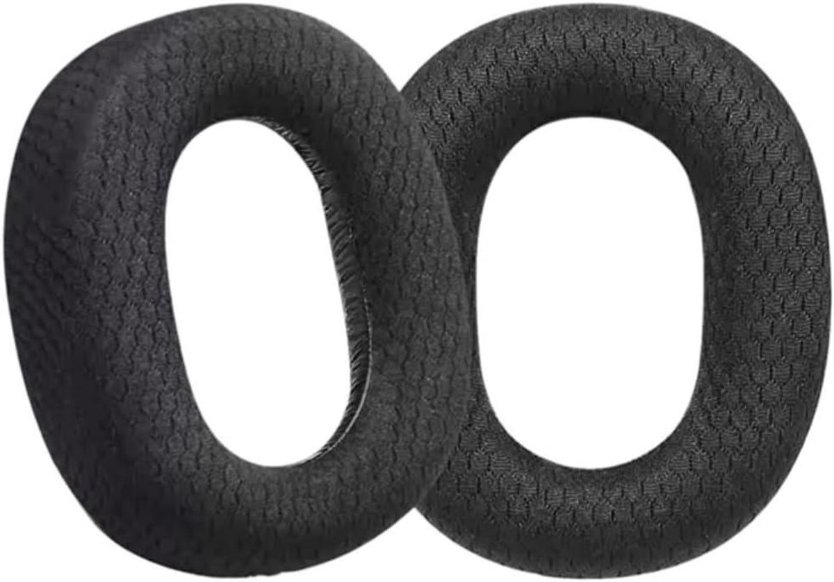 Oorkussens Vervangend - Hoesjes Koptelefoon - Luisteren Muziek - Ademend Mesh - 9x8cm - Zwart