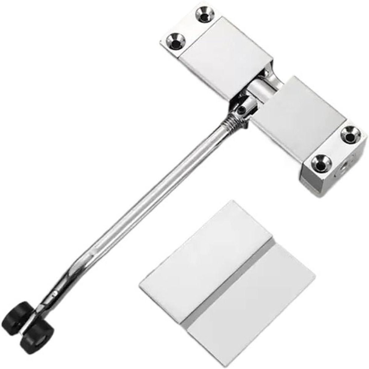 Automatische Deursluiter - Deur Dicht Automaat - Veilig Deuren Sluiten - Instelbare Sluitkracht - 2 stuks - Zilver