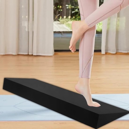 Yoga blok wigvorm - Yogaschuim fitnessblok - Verbeteren oefening - Hoge dichtheid EVA - 51 x 15 x 5 cm — afbeelding 4