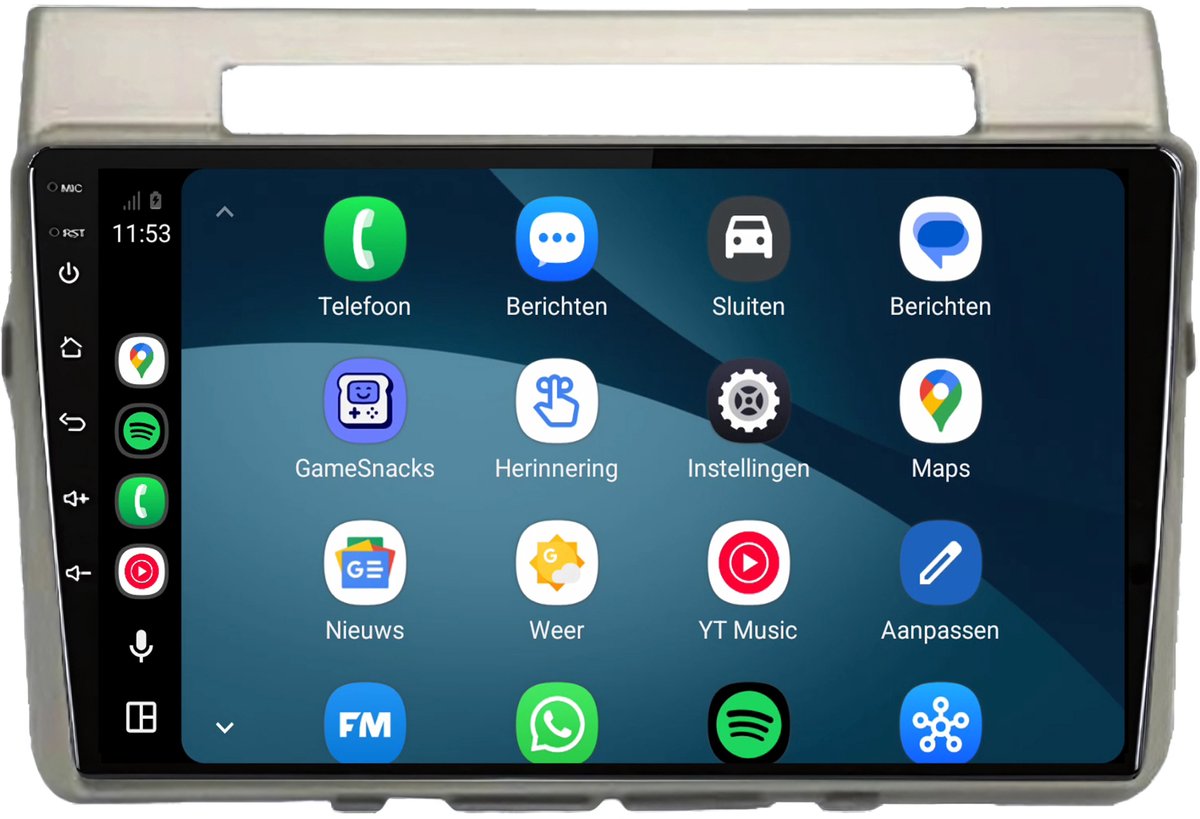 CarPlay autoradio geschikt voor Toyota Corolla | 2004 t/m 2009 | Cartronix CTX-7015 | 2004 2005 2006 2007 2008 2009 | 9 inch | Android 15 | Draadloos Apple CarPlay & Android Auto | 2GB + 32GB | Bluetooth & Wifi