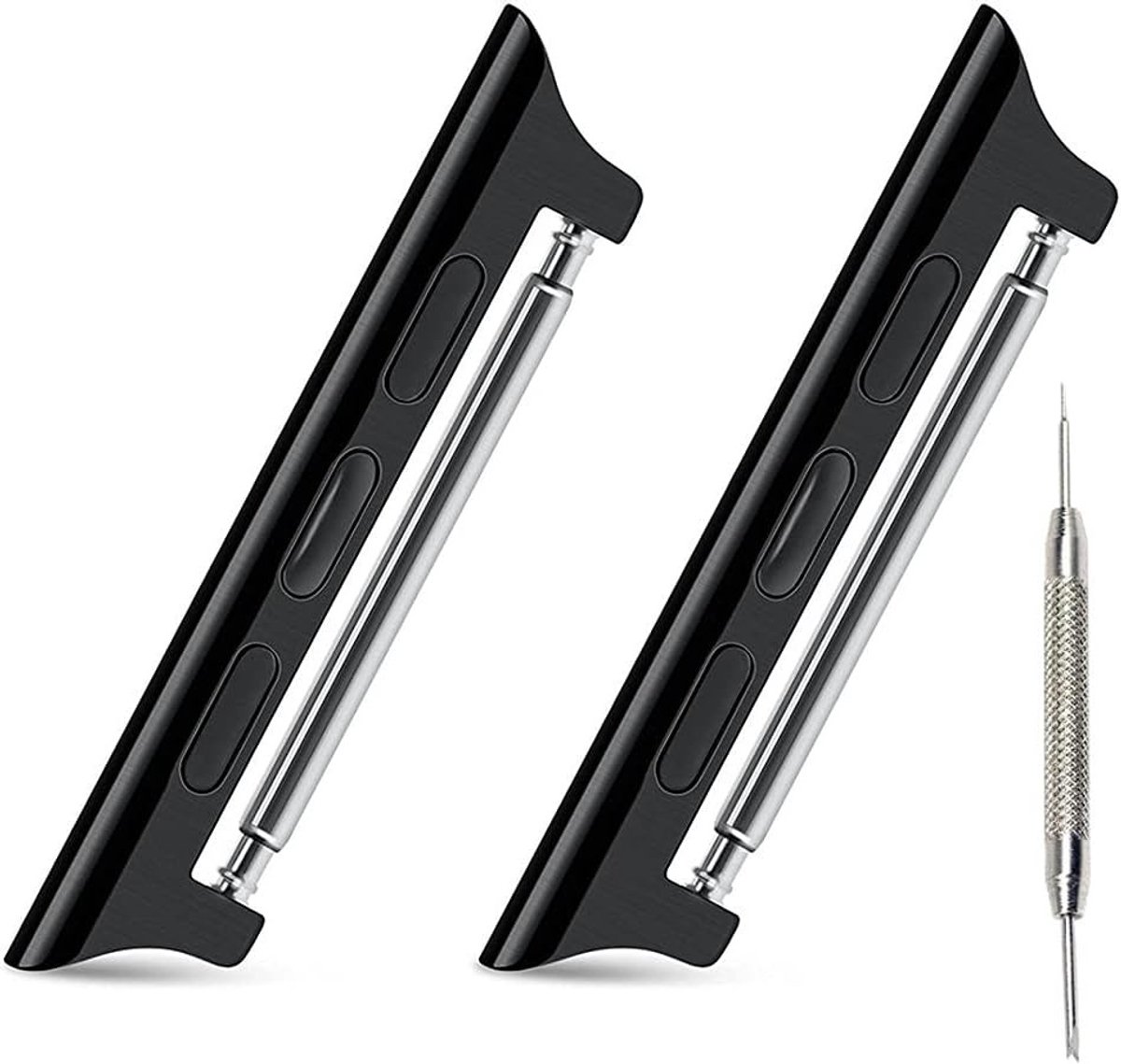 Stalen Adapter voor Apple Watch 49mm 46mm 45mm 44mm 42mm - Connector Link Lug voor Ultra, SE, Series 1-11, Duurzaam en Stijlvol Design