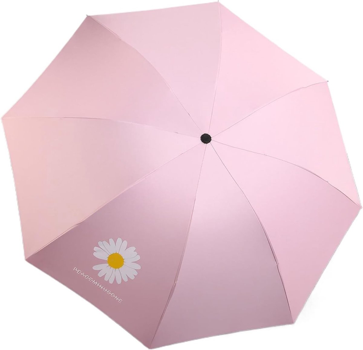 Strandparasol uv werend - Roze - 97 cm diameter, 56 cm lengte - Opvouwbare Lichtgewicht Parasol met UPF50+ Zonbescherming - Voor Reis en Strand