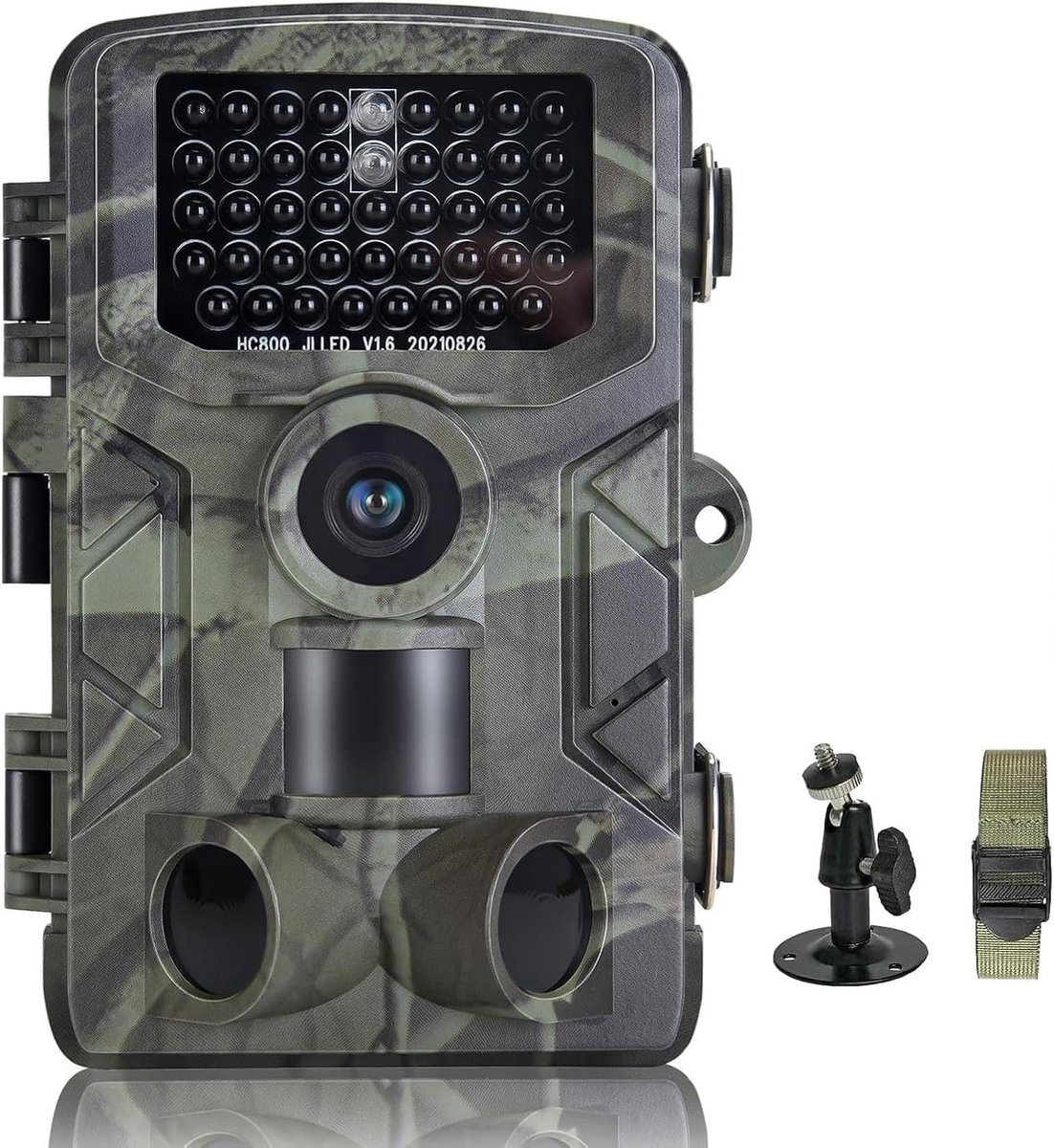 Wildcamera - Groen - 50 MP - Fotocamera met Bewegingssensor en Nachtzicht - Voor Buitengebruik