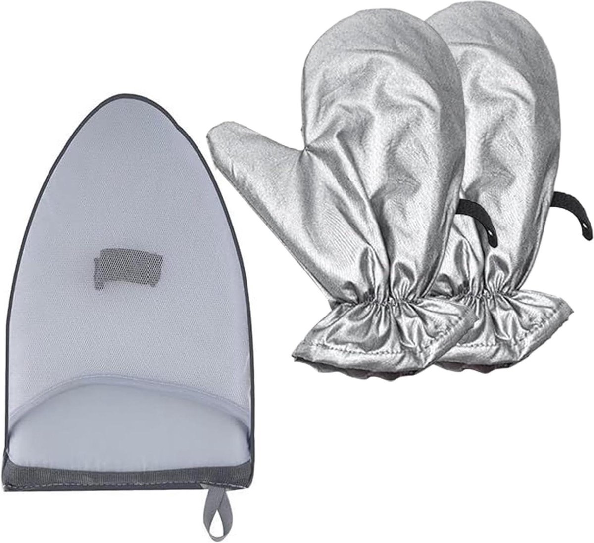 Strijkhandschoenen - Stoomwanten Kleding - Stoomstrijk Werkzaamheden - Hittebestendig Waterdicht - 29 x 23 x 1 cm - Grijs