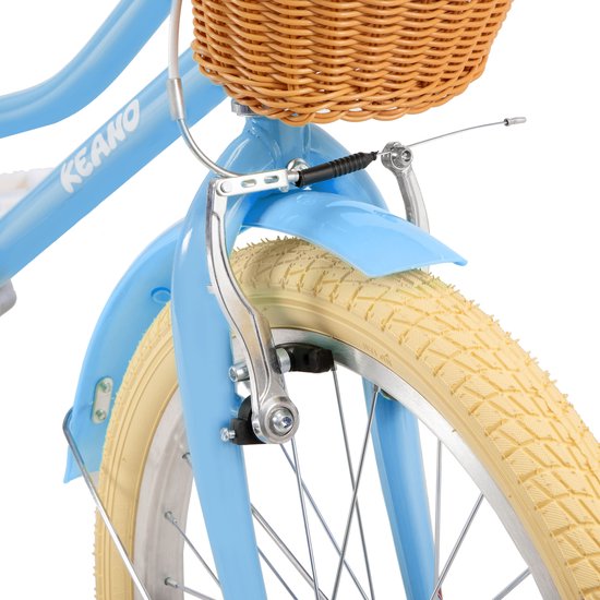 KEANO 20 Inch Kinderfiets voor Meisjes, 7-10 Jaar, met Standaard, Kinderfiets Blauw — afbeelding 2