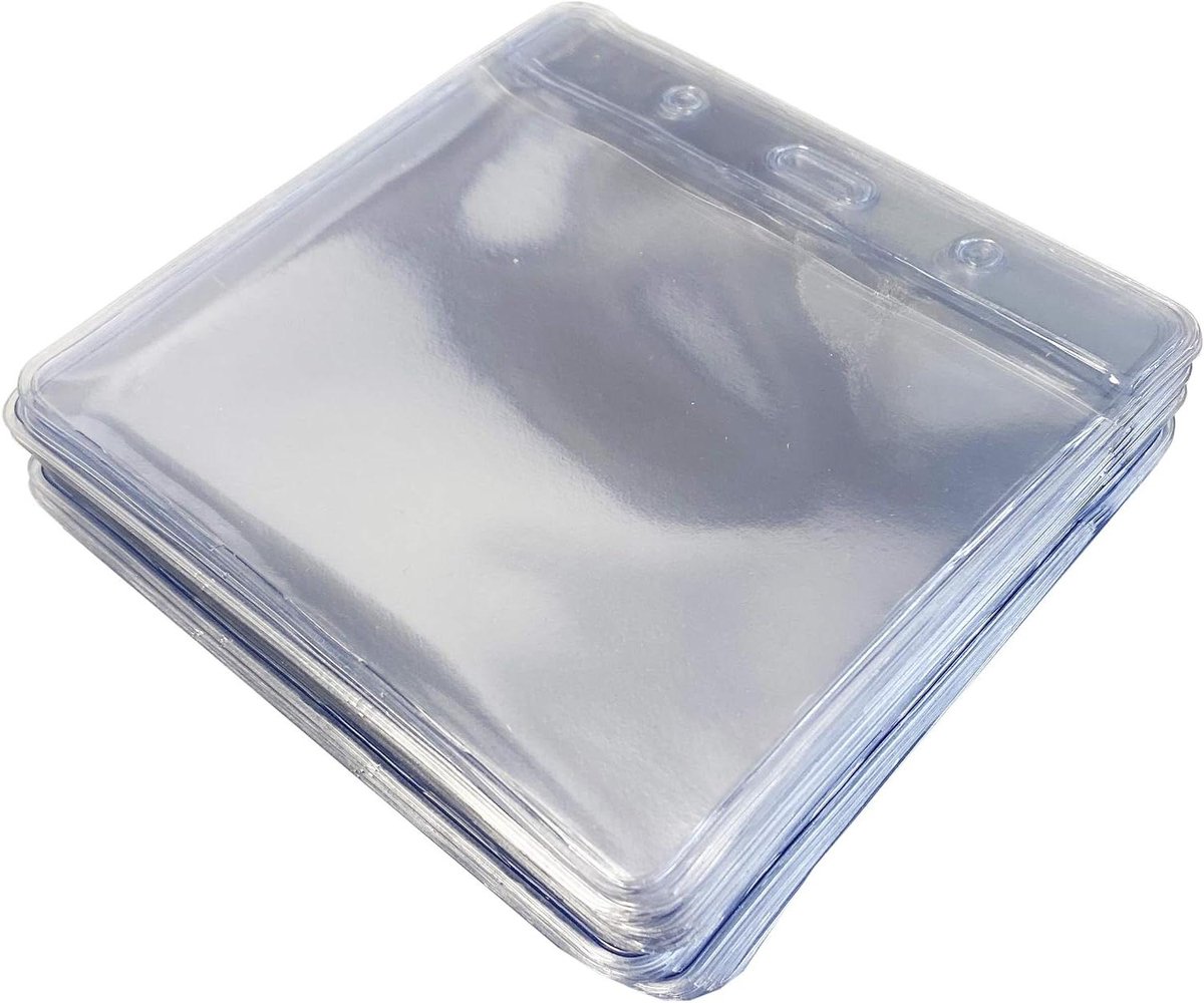 ID Kaarthouder - Plastic Portemonnee - Veilig Identificeren - Doorzichtig Flexibel Vinyl - 25 Stuks - Transparant