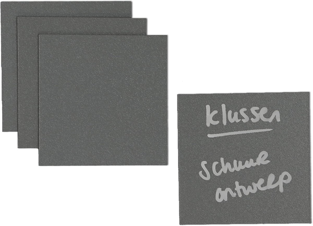 Beschrijfbare Magneetlabels Groengrijs 9,5x9,5cm - Kamer26