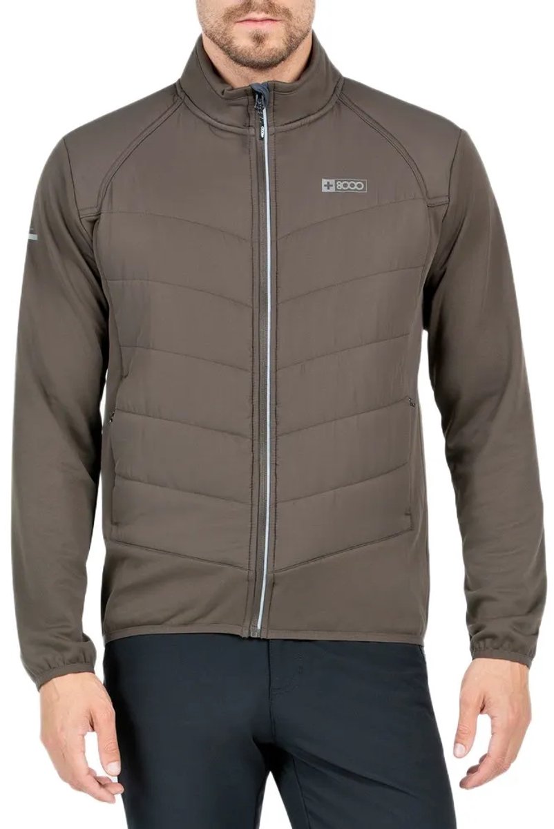 +8000 Mombuey Fleece Met Volledige Rits Bruin,Grijs 2XL Man
