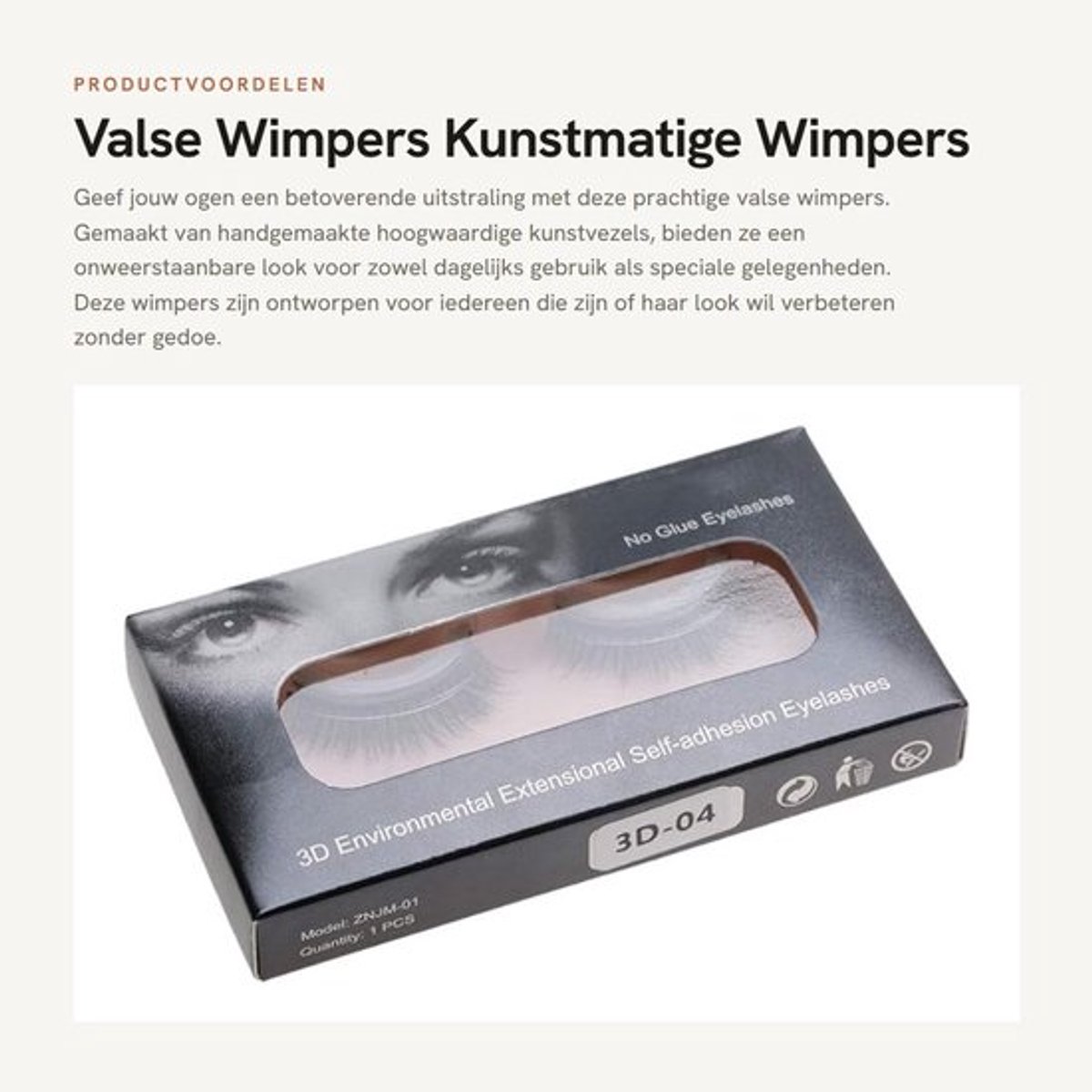 Wimperverlengingsset - Valse Wimpers / Kunstmatige Wimpers - Herbruikbaar - 3D-professioneel - Zacht / Duurzaam - Eenvoudige Verwijdering