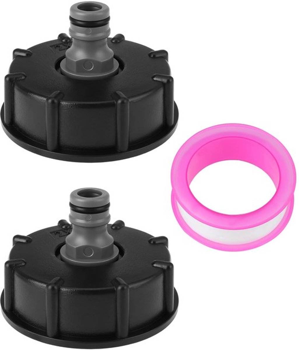 Camper Water Filler Cap - 2x Water Filler Cap - Hoogwaardige afdichting - Geschikt voor Hozelock Connector - Ideaal voor campers - Geschi...