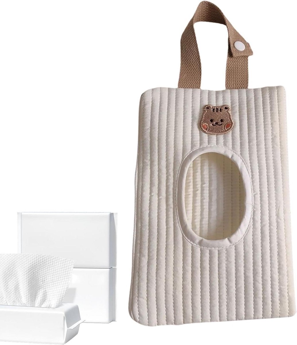Zakje voor vochtige doekjes - Navulbare doekjeshouder - Onderweg hygiënisch blijven - Eenvoudige onderhoudsoplossing - 23 x 15 cm - Meerkleurig