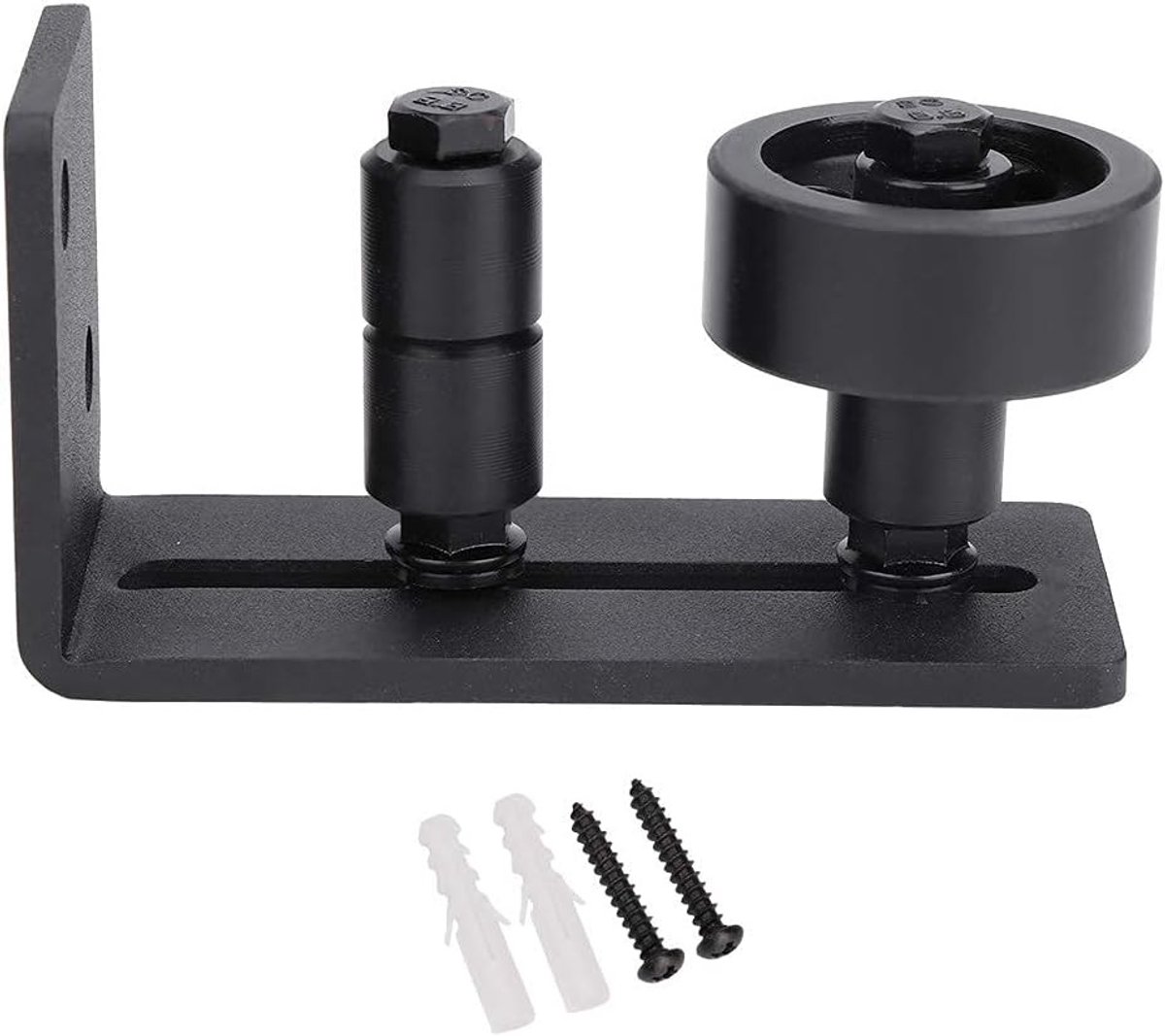 Verstelbare Carbon Stalen Roller voor Glijdende Deuren, Geschikt voor 3 Inch Dikke Deuren, Vloergids met Soepele Beweging en Duurzame Deurhardware