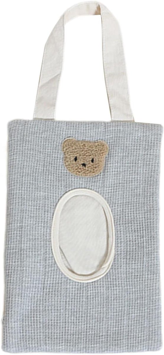 Babydoekjesdispenser - Navulbare Doekjeshouder - Babyverzorging Onderweg - Luchtdichte en Verkoelde Zak - 20 x 13 x 2 cm - Grijs