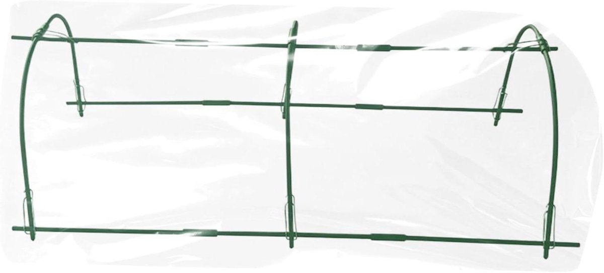 Tuin Bogen - Kassen Tunnel - Planten Beschermen - Winddicht Vorstbestendig - 120x80cm - Groen