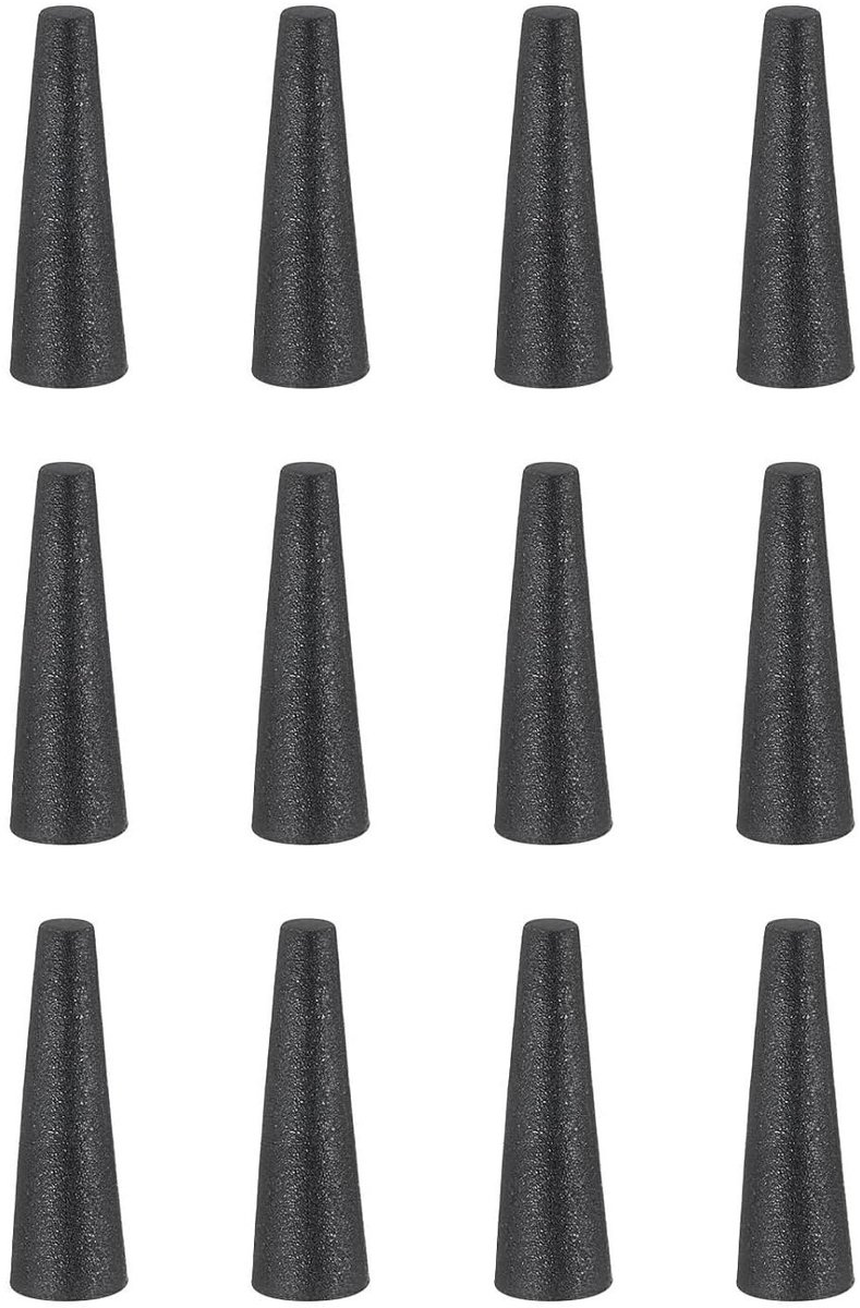 Rubberen Stoppen - Dopjes Pluggen - Gaten Afdekken - Hoge Temperatuurbestendig - 28-6 mm - Zwart
