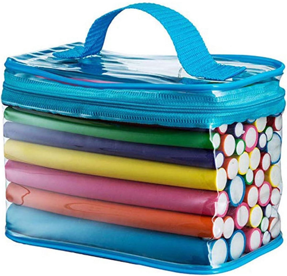 Haarrollers Set - Schuimkrulspelden Flexi Rods - Krullend Haar Maken - 360 Draaibaar Ontwerp - 42 Stuks - Willekeurige Kleuren