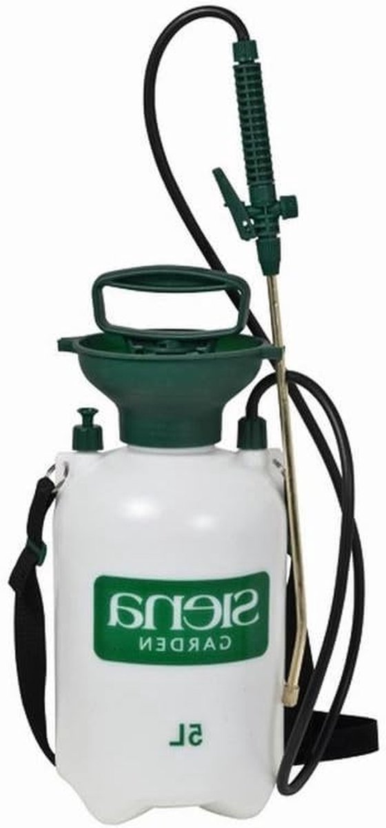 Drukspuit - Sproeier - Tuinonderhoud - Overdrukventiel - 5 liter - Grijs