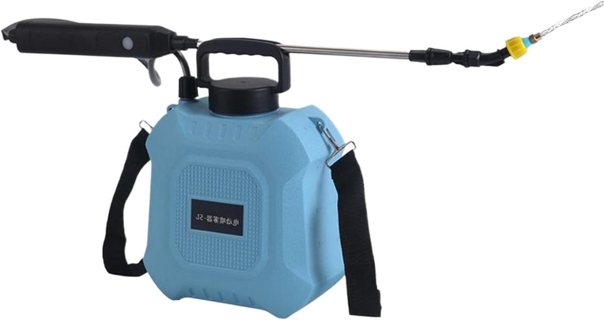 Rugsproeier Elektrisch - Druksproeier Tuin - Tuinonderhoud - Type C Oplaadbaar - 5L of 8L - Lichtblauw