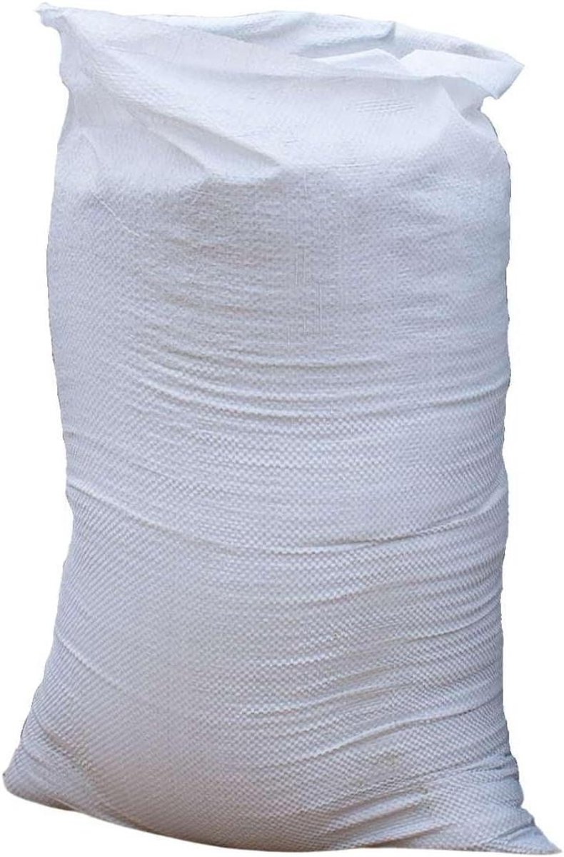 Zandzakken Bescherming - Waterkering Zakken - Overstroming Voorkomen - UV-bestendig Scheurvast - 100 stuks 55x85 cm - Wit