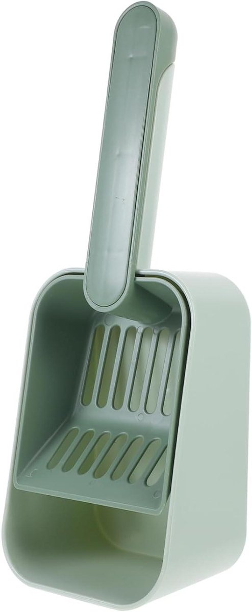 Kattenbakschep - Poepschep Afval - Kattenbak Reinigen - Grote Capaciteit - 33 cm Lengte - Grijs