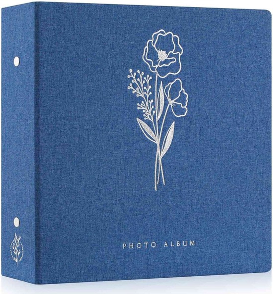 Fotoalbum extra groot - 1000 foto’s - Insteekalbum - Linnen omslag - Waterdicht - Luxe zilveren print ontwerp - Fotoboek