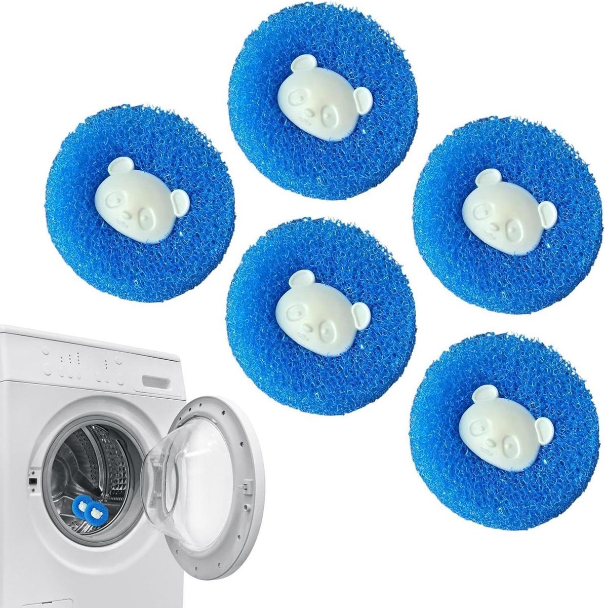 Huisdierhaarverwijderaar Was - Wasmachine Haarvanger - Kleding Reinigen - Schattig Berenontwerp - 105 x 13 x 7 cm - Niet gespecificeerd
