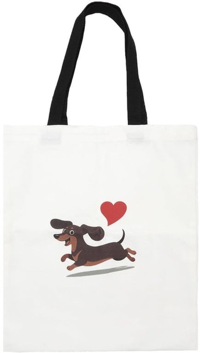 Boodschappentas grote inhoud - Herbruikbaar - Draagbaar - Toilettas - Canvas - Voor dierenliefhebbers - Tas