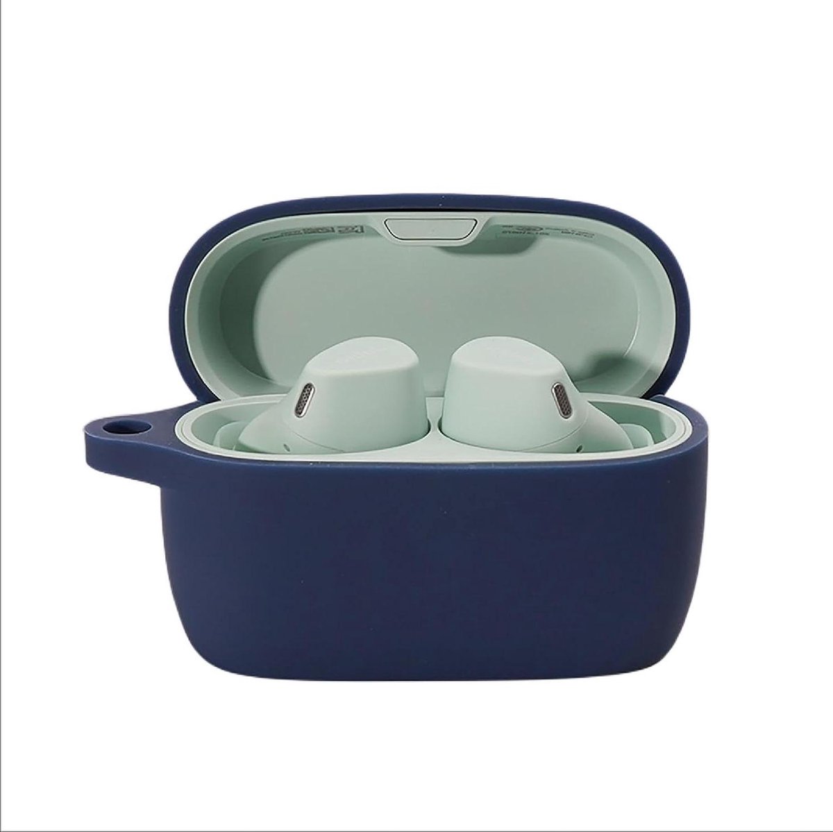 Hoesje voor Jabra Elite 4 - Beschermhoes Oordopjes - Oordopjes Beschermen - Ultradun Zacht Siliconen - 30 Gram - Marineblauw