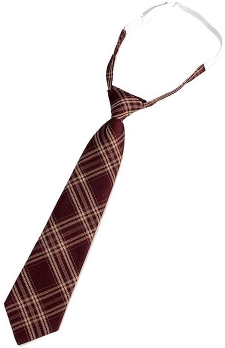 Omgoods - Tartan Krawatte voor Dames en Heren in Rood