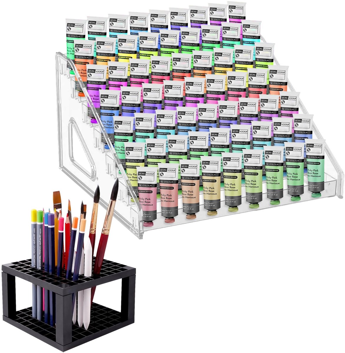 Omgoods - 7-Lagen Miniatuur Verf Houder Organizer