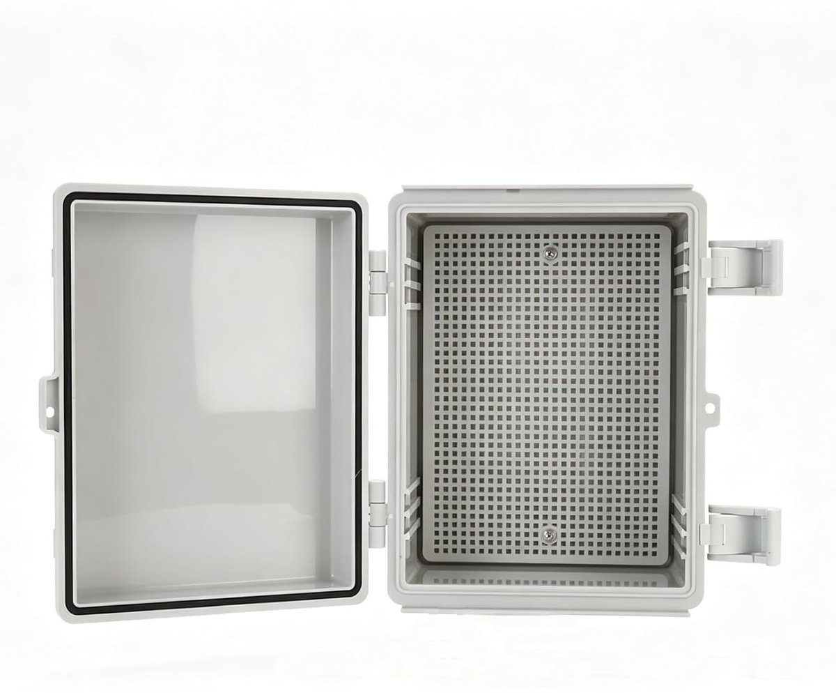 Waterdichte elektrische aansluitdoos IP66 voor buitengebruik, schakelkast met wandmontage accessoires en bescherming tegen weersinvloeden (210 x 170 x 110)