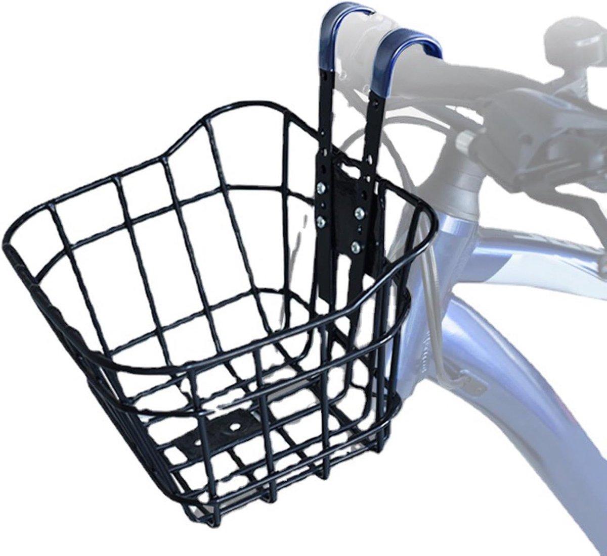 Kinderfietsmand - Opbergmand Stuur - Fietsen met spullen - Grote capaciteit - 19x23x14 cm - Zwart