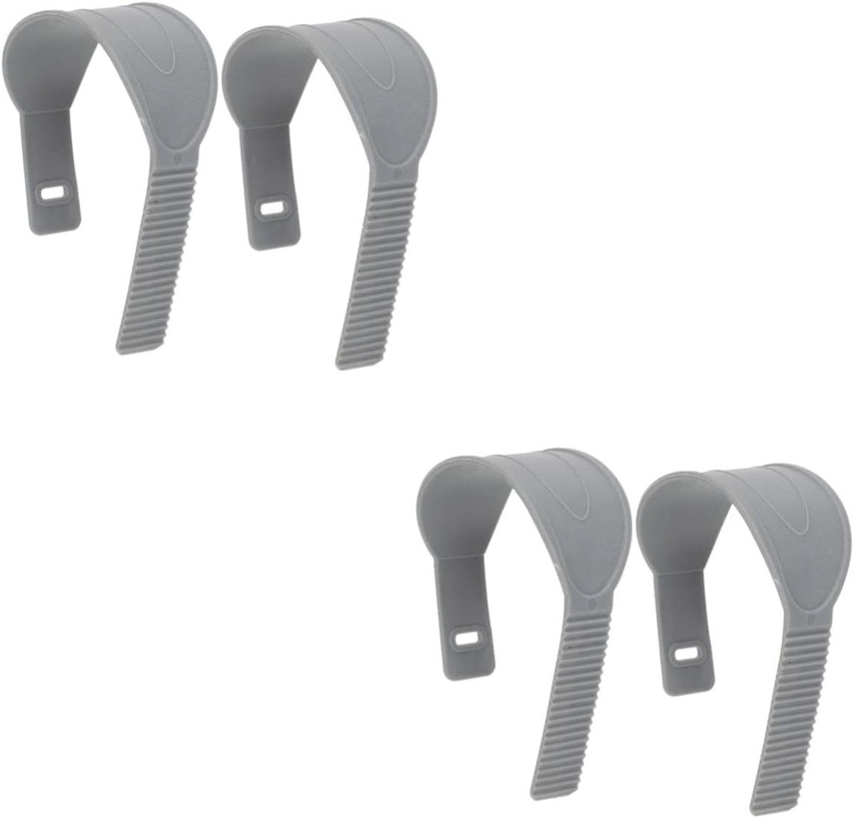 Fietspedaalbanden - Pedaalriemen Fiets - Fietsen Trainen - Verstelbaar Rubber - 30x5.5cm - Donkergrijs