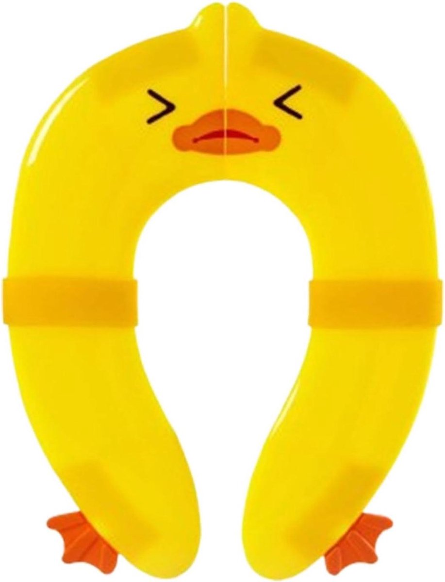 Toiletzitting Hoezen - Zindelijkheidstrainer - Kinderen Zindelijk Maken - Eend Design - 27 x 363 cm - Geel