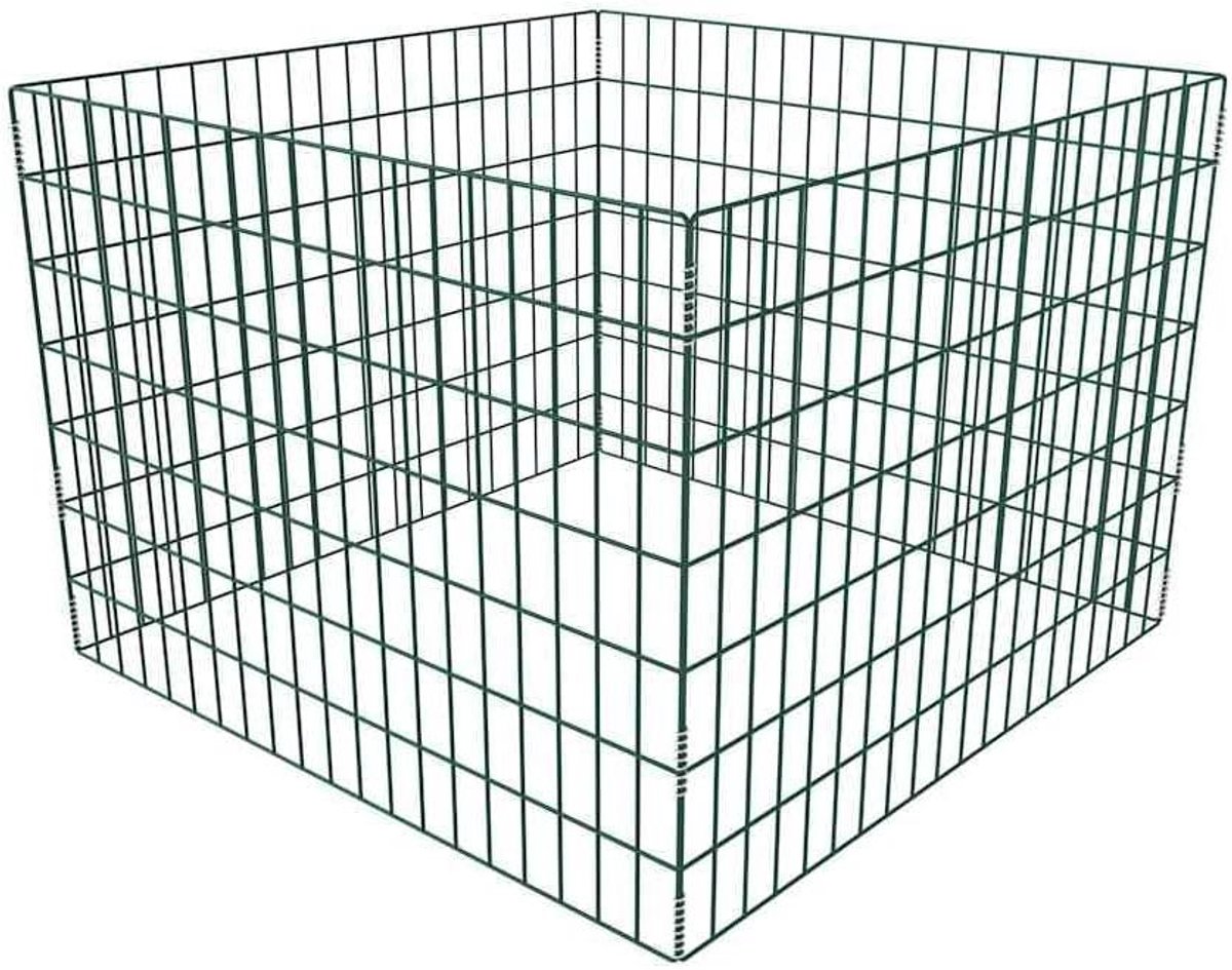 Metalen Compostbak - Afvalbak Tuin - Afval Verzamelen - Gepoedercoat Oppervlak - 20 Liter - Groen