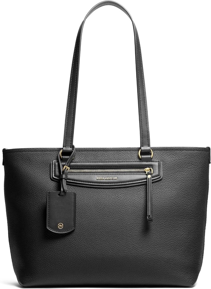 Jet Set Tote - Draagtas Dames - Dagelijkse Benodigdheden - Minimalistische Metalen Details - Medium - Logo-Print