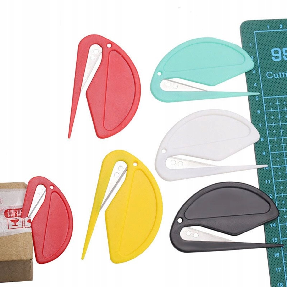 Rosfix Mini Snijmes - Ergonomische Handgreep - Precisie - Metaal en ABS, 1 Stuk - Kleur Willekeurig