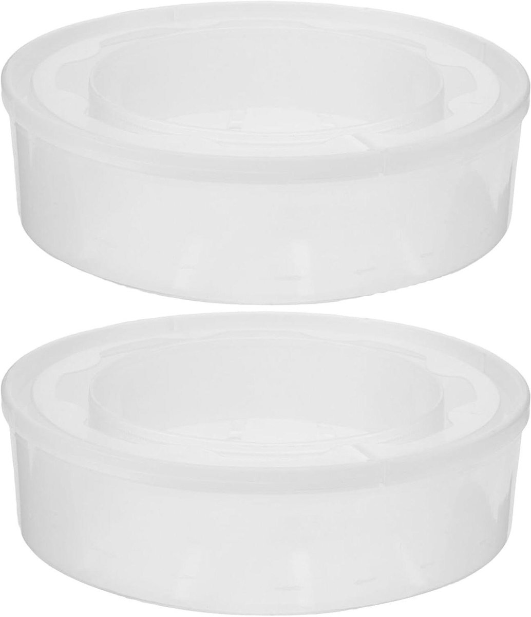 Luieremmer Adapterringen - Zakhouder Vervanging - Babykamer Hygiëne - Stabiele Positionering - 16.5 x 16.5 x 4.5 cm - Transparant