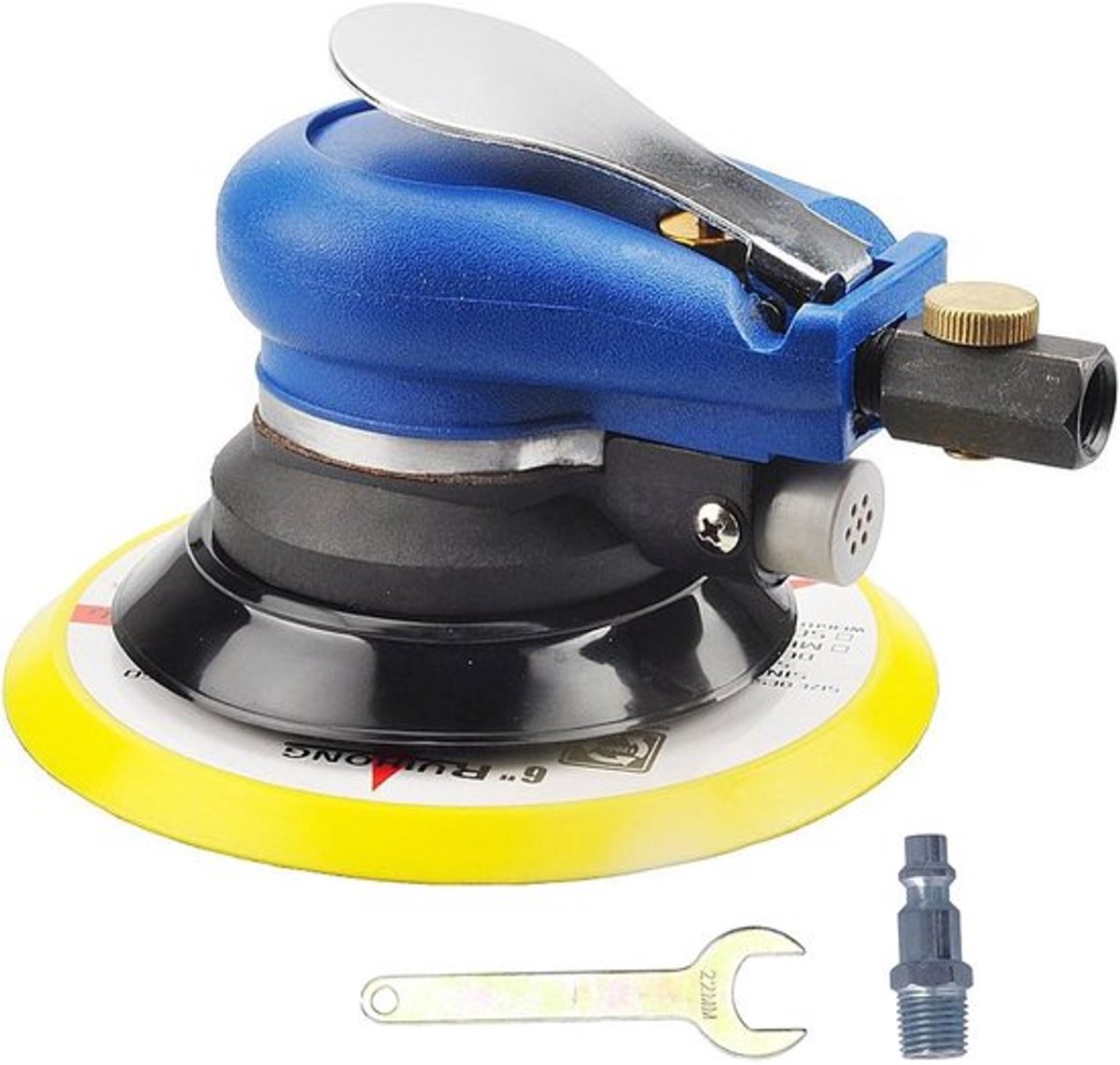 Persluchtschuurmachine 5 inch - Pneumatische Schuurmachine - Excentrische Polijstmachine - Handschuurmachine - Luchtschuurmachine - Gewicht 1,2 kg
