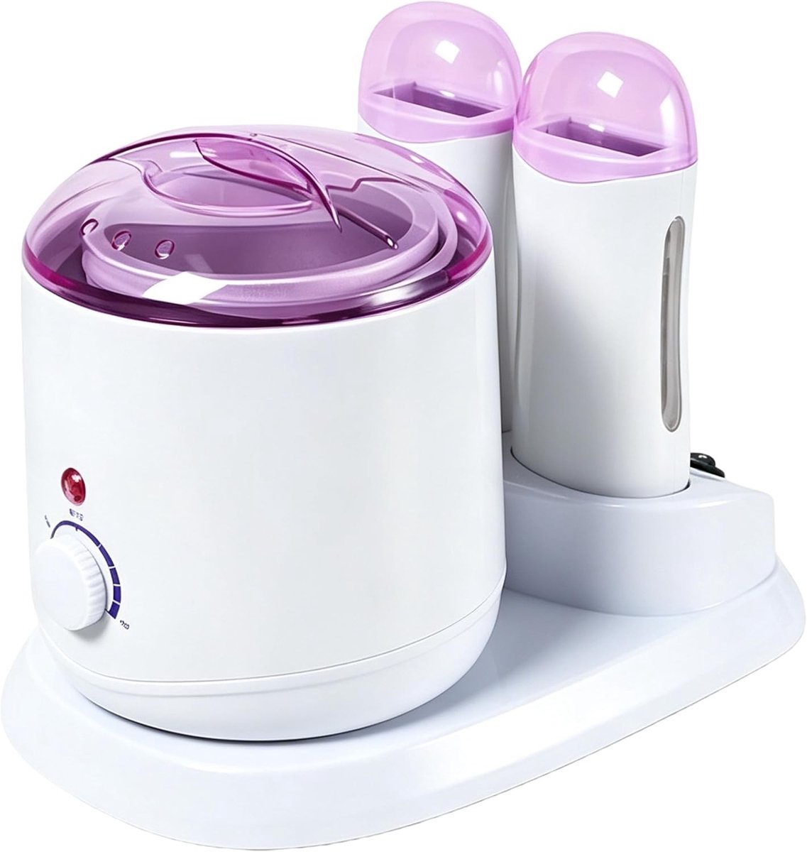 Epilator - Wit en Roze - Waxverwarmer met 3-in-1 functie voor lichaam en gezicht - Veilig en Snel Verwarmend
