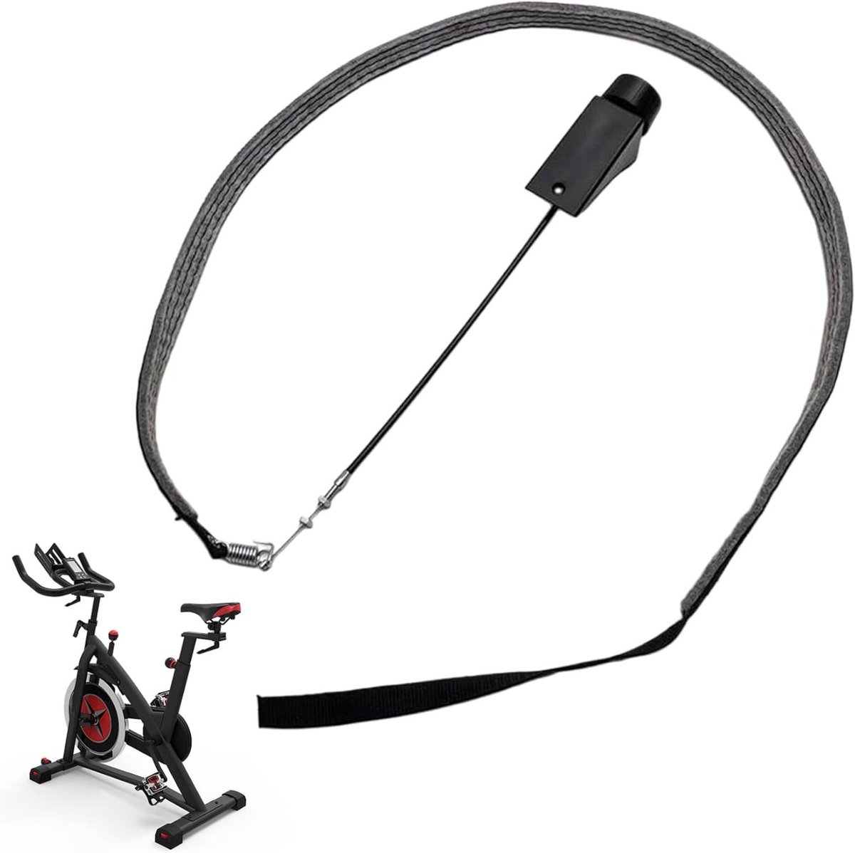 Hometrainer Wrijvingsriem - Fietsband Hometrainer - Thuis trainen - Brede compatibiliteit - 10 x 10 cm - Zwart