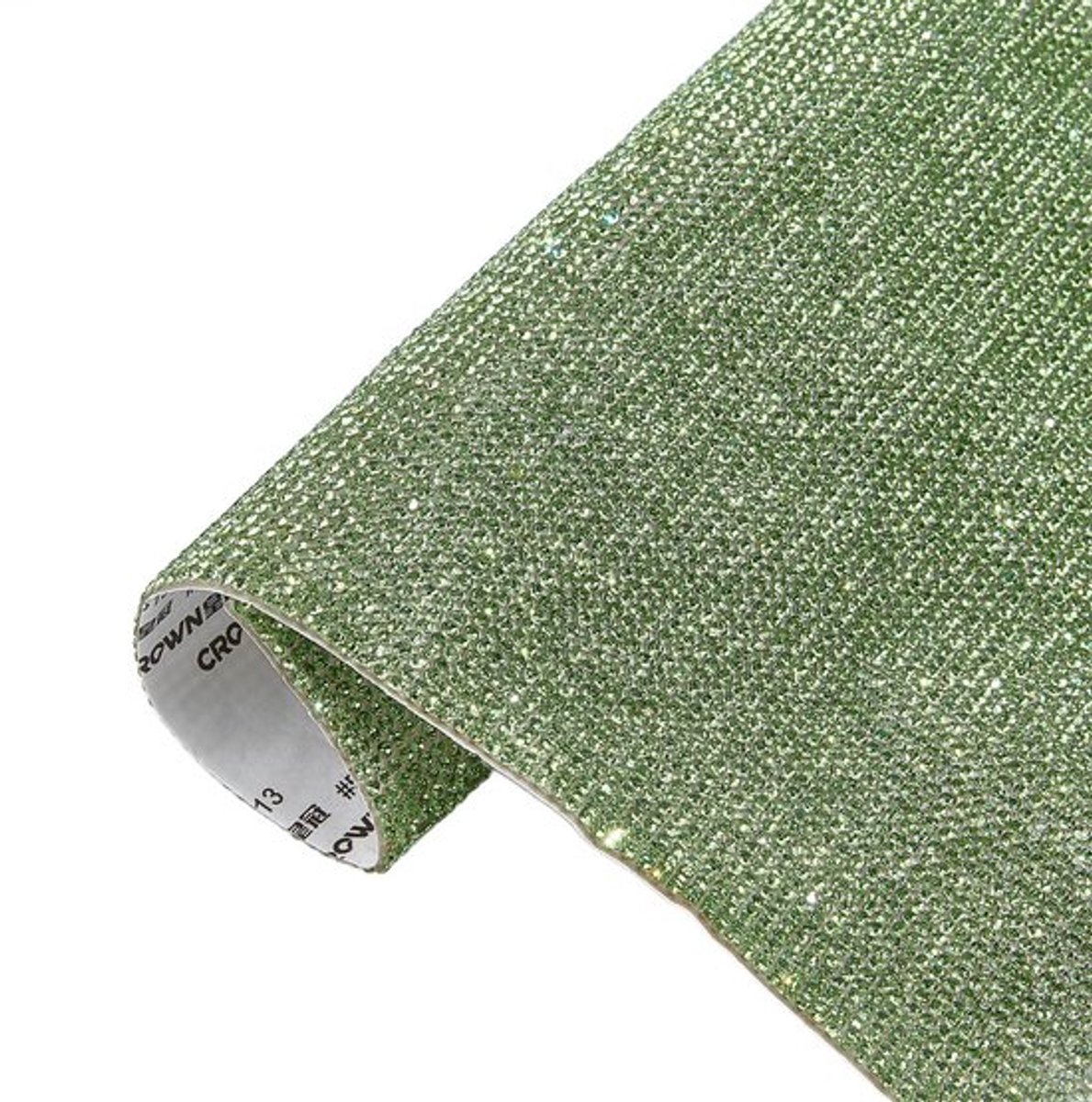 Bling Strass Sticker 19 x 24 cm, Diep Groen voor Decoratie