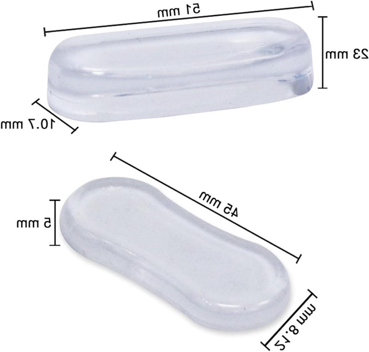 WC Stoelbumpers - Toiletbril buffers - Stille Sluiting - Universeel Ontwerp - 5 stuks - Zwart
