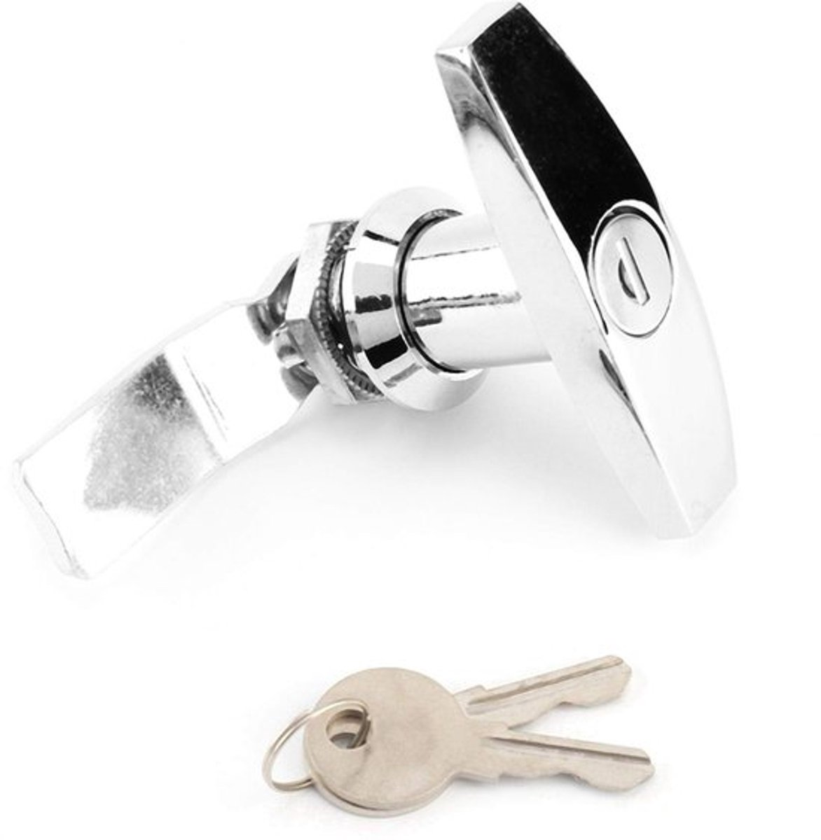 T-handle Lock - Hoogwaardige Zinklegering - Deurslot Buitendeur - Deurslot met Sleutel - Deurslot voor Caravan - Compacte Structuur - Inclusief 2 Sleutels