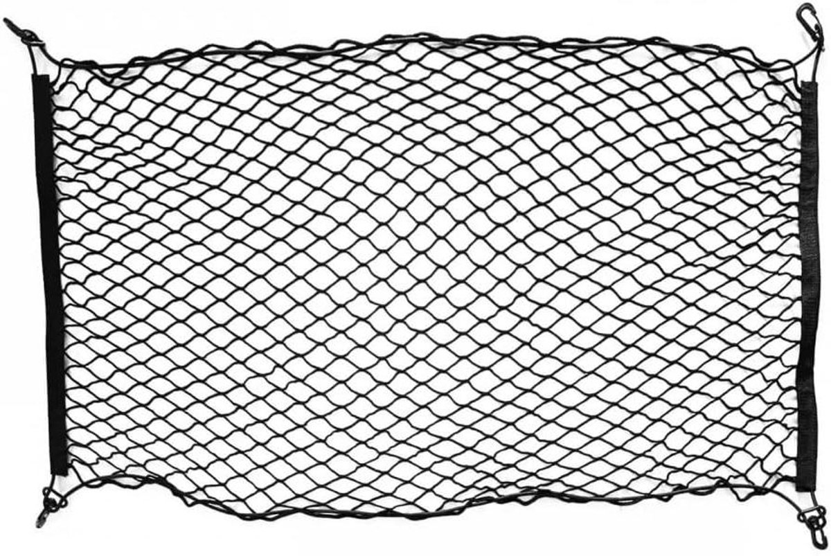 Honden Autonet - Autobarrière Honden - Veilig Reizen - Elastisch Latex Materiaal - 120x70 cm - Zwart