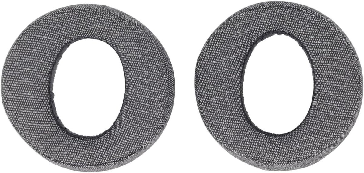 Oorkussens Vervanging - Koptelefoon Kussens - Comfortabel Luisteren - Hoge Dichtheid Geheugenschuim - 18 x 15 x 3 cm - Grijs