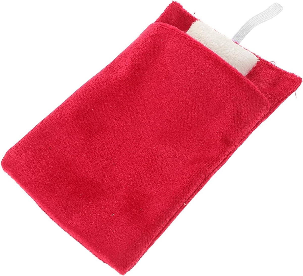 Poppenslaapzak met Kussen - Miniatuur Slaapzak Poppenhuis - Poppen aankleden - Decoratief Ontwerp - 12 x 7.5 cm - Rood