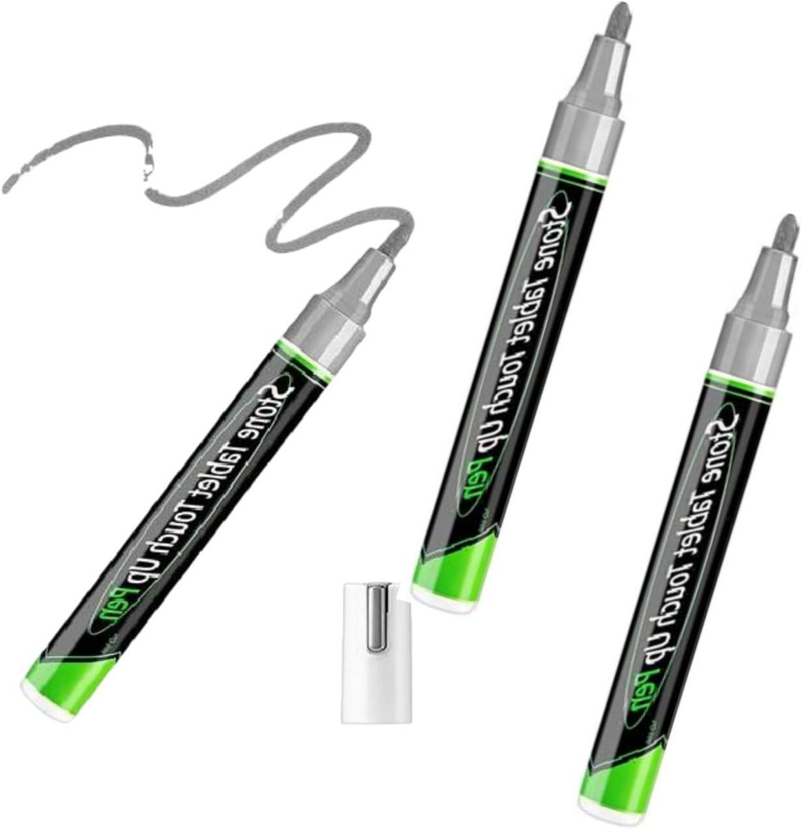 Touch Up Verfpen - Restauratie Marker - Krasreparatie - UV Waterdicht - 3mm punt - Zilver