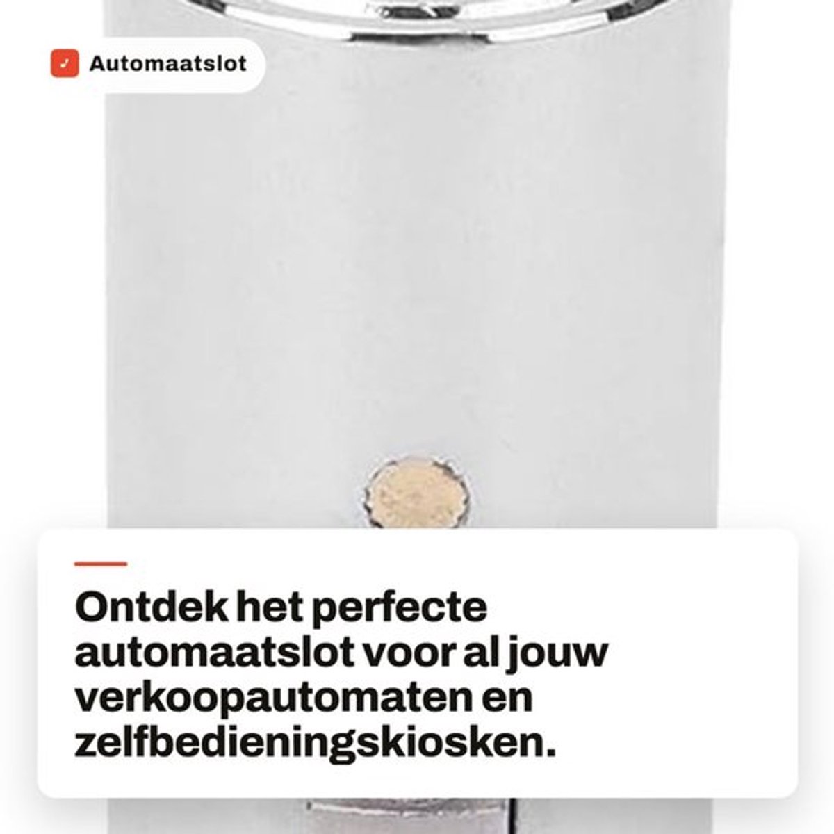 Nokkenslot Hoog Veiligheid - Verkoopautomaat Slotcilinder - Zinklegering - Chroom - 19 mm Diameter - Inclusief 3 Sleutels - Verkoopautomaat Slot