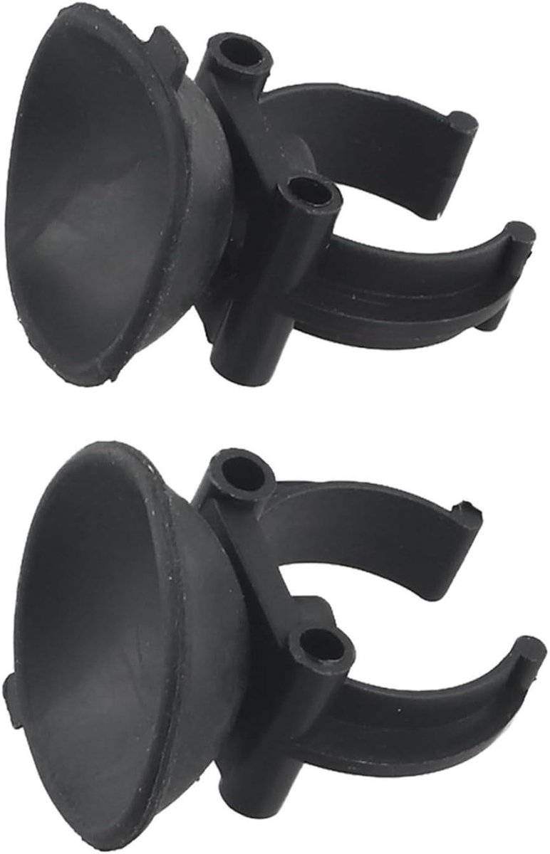 Aquarium Verwarming Zuignappen - Verwarmer Clips - Aquarium Onderhoud - Sterke Siliconen Zuiging - 30 mm - Zwart